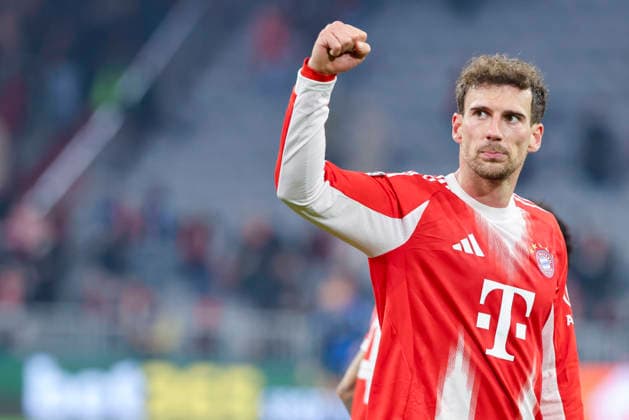 Leon Goretzka (FC Bayern Muenchen) jubelt, UEFA Champions League 2025 26 Round of 16 Second Leg, FC Bayern München v Atalanta BC, Football Arena Munich am 18. March 2026 in München, Deutschland. (Foto von Marco Steinbrenner DeFodi Images) Leon Goretzka (FC Bayern Muenchen) cheers, UEFA Champions League 2025 26 Round of 16 Second Leg, FC Bayern München v Atalanta BC, Football Arena Munich, March 18, 2026 in Munich, Germany. (Photo by Marco Steinbrenner DeFodi Images) -