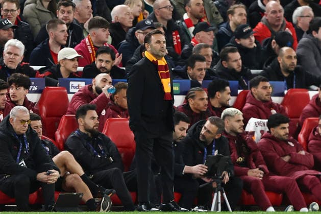 Liverpool v Galatasaray S.K., UEFA Champions League Galatasaray manager Okan Buruk during the Liverpool v Galatasaray S.K. UEFA Champions League, Round of 16, 2nd Leg match at Anfield, Liverpool, England on 18 March 2026 Credit: Ian Stephen Every Second Media Editorial use only. All images are copyright Every Second Media Limited. No images may be reproduced without prior permission. Copyright: xIMAGO EveryxSecondxMediax ESM-1864-0074 IanxStephenx xEveryxSecondxMediax