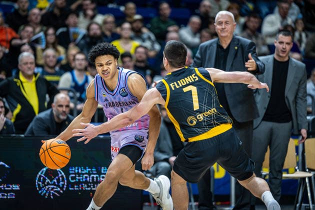 Basketball Berlin 18.03.2026 FIBA Champions League Round Of 16 Alba Berlin - AEK Athen Jack Kayil (Alba Berlin, No.07) Dimitris Flionis (AEK Athen, No.07)