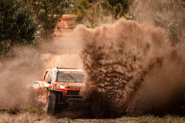 W2RC - BP ULTIMATE RALLY-RAID PORTUGAL 2026 203 QUINTERO Seth (usa), SHORT Andrew (usa), Toyota Gazoo Racing W2RC, Toyota Hilux GR, FIA W2RC, Ultimate, action during the Stage 1 of the BP Ultimate Rally-Raid Portugal 2026, 2nd round of the 2026 WR2C on March 18, 2026 around Grandola, Portugal - GrandolaPortugal  Copyright: xDPPIx