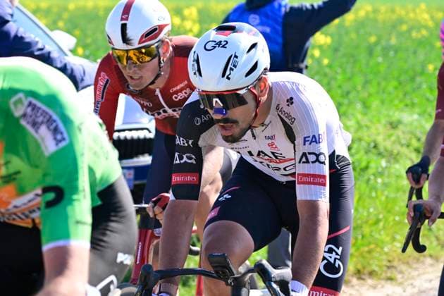 Grand Prix de Denain - Porte du Hainaut 2026 Cycling Race DENAIN, FRANCE - MARCH 19 : Morgado Antonio (POR) of UAE Team Emirates - XRG during the 67th edition of Grand Prix de Denain - Porte du Hainaut an UCI ProSeries 1.Pro one day cycling road race for Men Elite of km with start in Denain and finish in Denain on March 19, 2026 in Denain, France, 19 03 2026 ( Motordriver Pieter Vanherzeele - Denain France  Copyright: xJanxDexMeuleneirx