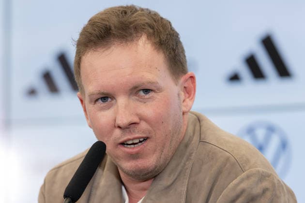 Kaderbekanntgabe Männer-Nationalmannschaft Bundestrainer Julian Nagelsmann spricht während der Pressekonferenz. Pressekonferenz zur Bekanntgabe des Kaders der Männer-Nationalmannschaft für die Länderspiele gegen die Schweiz und Ghana. 19. März 2026 auf dem DFB-Campus in Frankfurt am Main., Frankfurt am Main Hessen Deutschland DFB-Campus