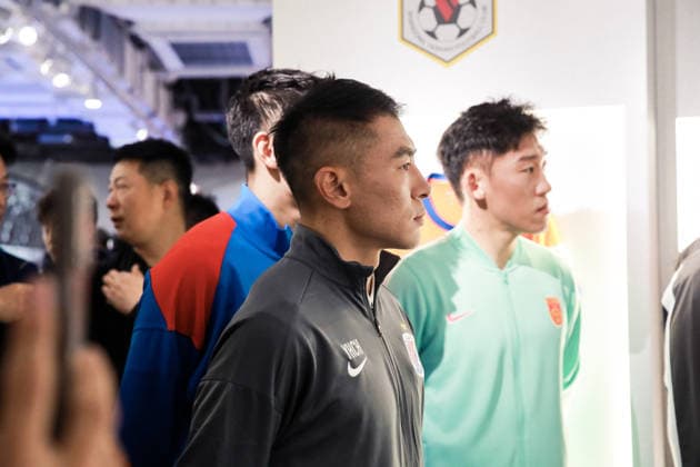 SHANGHAI, CHINA - MARCH 19: Football coach Yu Hanchao attends the launch event of the new home and away kits for the China National Football Team as the 2026 FIFA World Cup, WM, Weltmeisterschaft, Fussball approaches on March 19, 2026 in Shanghai, China.  Copyright: xVCGx 111629304697