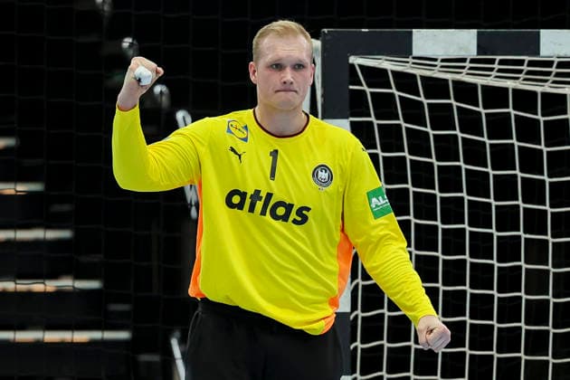 Torhueter David Spaeth (Germany) jubelt, Handball International Friendly, Länderspiel, Nationalmannschaft Germany v Egypt, Westfalenhalle am 19. March 2026 in Dortmund, Deutschland. (Foto von Marco Steinbrenner DeFodi Images) Torhueter David Spaeth (Germany) cheers, Handball International Friendly, Germany v Egypt, Westfalenhalle, March 19, 2026 in Dortmund, Germany. (Photo by Marco Steinbrenner DeFodi Images) -
