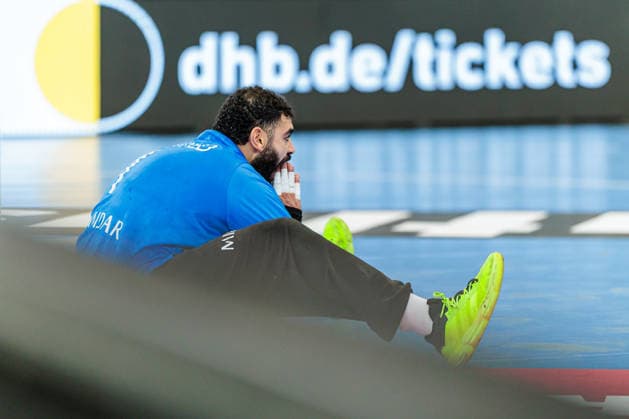 Enttaeuschung bei Abdelrahman Homaied (Aegypten, 01) GER, Deutschland (GER) vs. Aegypten (EGY), Handball, Laenderspiel, Spielzeit 2025 2026, 19.03.2026 GER, Deutschland (GER) vs. Aegypten (EGY), Handball, Laenderspiel, Spielzeit 2025 2026, 19.03.2026 Dortmund Copyright: xEibner-Pressefoto JanxRollingerx EP_JSK