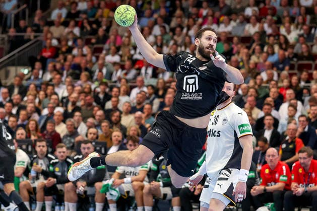 19.03.2026, Handball, Länderspiel Herren, Deutschland - Ägypten, Westfalenhalle Dortmund: Yasser Seif (Egypt 74) wirft den Ball auf das Tor Nordrhein-Westfalen Deutschland