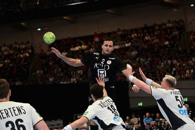 19.03.2026 xkhx Dortmund Westfalenhalle Länderspiel der Deutschen Handball - Nationalmannschaft zwichen Deutschland und Ägypten Nabil Sherif (2, Ägypten)