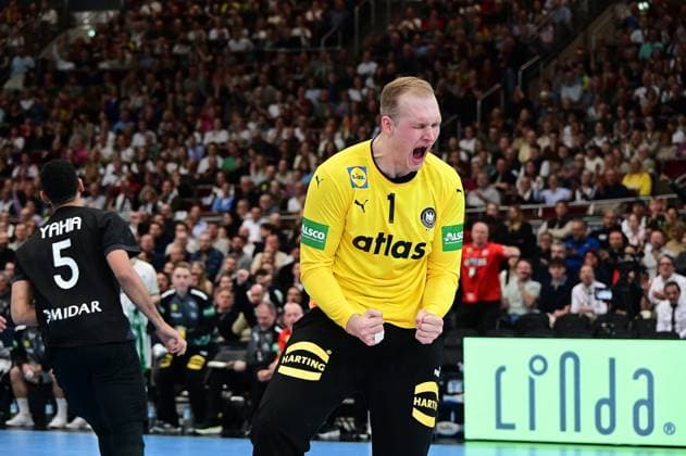 19.03.2026 xkhx Dortmund Westfalenhalle Länderspiel der Deutschen Handball - Nationalmannschaft zwischen Deutschland und Ägypten Torwart David Späth (Germany 01)