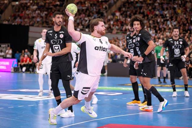 19.03.2026, Handball, Länderspiel Herren, Deutschland - Ägypten, Westfalenhalle Dortmund: Johannes Golla (Germany 04) wirft den Ball auf das Tor Nordrhein-Westfalen Deutschland