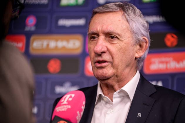 Basketball, Euroleague, 20260319, FC Bayern München - Dubai Basketball. Im Bild Bayern Trainer Interview. München SAP Garden Bayern Deutschland Copyright: Passion2Press.dex xMarkusxFischex
