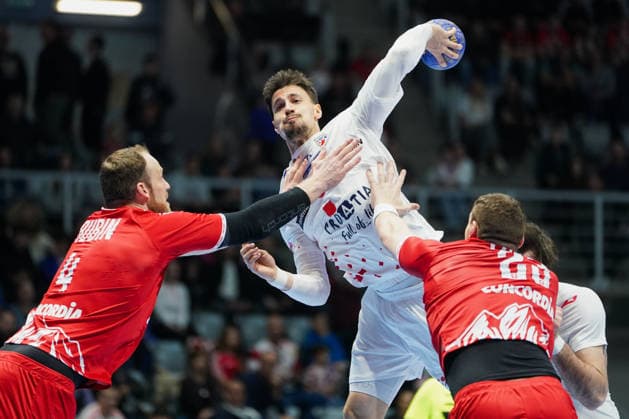 March 19, 2026, Zadar, Zadar, Croatia: 2026319, Zadar, Croatia - Croatia and Switzerland play a men s International Friendly, Länderspiel, Nationalmannschaft handball match at the Visnjik Sports Hall. MARTINOVIC IVAN in action. Zadar Croatia - ZUMAd223 20260319_zip_d223_005 Copyright: xMarkoxDimicx