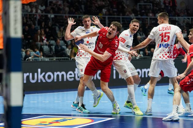 March 19, 2026, Zadar, Zadar, Croatia: 2026319, Zadar, Croatia - Croatia and Switzerland play a men s International Friendly, Länderspiel, Nationalmannschaft handball match at the Visnjik Sports Hall. WILLECKE JOEL in action. Zadar Croatia - ZUMAd223 20260319_zip_d223_026 Copyright: xMarkoxDimicx
