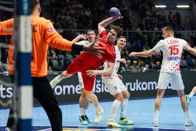 March 19, 2026, Zadar, Zadar, Croatia: 2026319, Zadar, Croatia - Croatia and Switzerland play a men s International Friendly, Länderspiel, Nationalmannschaft handball match at the Visnjik Sports Hall. WILLECKE JOEL in action. Zadar Croatia - ZUMAd223 20260319_zip_d223_027 Copyright: xMarkoxDimicx