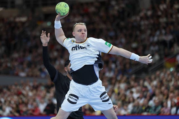 Deutschland - Ägypten, Handball-Testspiel Justus Fischer (Deutschland, 54). Handball-Länderspiel der Männer zwischen Deutschland und Ägypten in der Westfalenhalle in Dortmund am 19. März 2026, Dortmund Nordrhein-Westfalen Deutschland Westfalenhalle