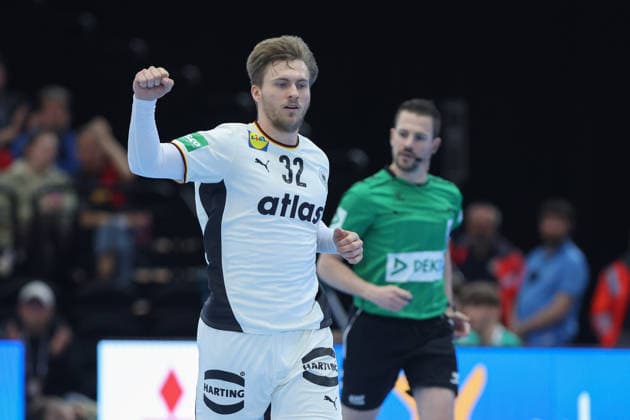 Deutschland - Ägypten, Handball-Testspiel Franz Semper (Deutschland, 32). Handball-Länderspiel der Männer zwischen Deutschland und Ägypten in der Westfalenhalle in Dortmund am 19. März 2026, Dortmund Nordrhein-Westfalen Deutschland Westfalenhalle