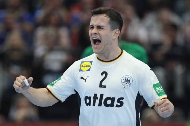 Deutschland - Ägypten, Handball-Testspiel Tim Freihöfer (Deutschland, 2). Handball-Länderspiel der Männer zwischen Deutschland und Ägypten in der Westfalenhalle in Dortmund am 19. März 2026, Dortmund Nordrhein-Westfalen Deutschland Westfalenhalle