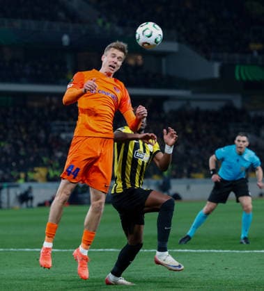 AEK Athens v NK Celje UEFA Europa League Lukasz Bejger of NK Celje during the UEFA Europa League Round of 16 Second Leg match at Allwyn Arena, Athens 19 03 2026 UK Newspapers OUT Copyright: xYannisxHalasx FIL-23160-0030