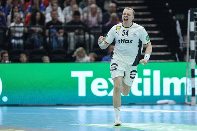 Deutschland - Ägypten, Handball-Testspiel Justus Fischer (Deutschland, 54). Handball-Länderspiel der Männer zwischen Deutschland und Ägypten in der Westfalenhalle in Dortmund am 19. März 2026, Dortmund Nordrhein-Westfalen Deutschland Westfalenhalle
