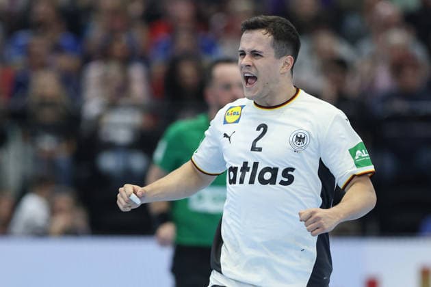 Deutschland - Ägypten, Handball-Testspiel Tim Freihöfer (Deutschland, 2). Handball-Länderspiel der Männer zwischen Deutschland und Ägypten in der Westfalenhalle in Dortmund am 19. März 2026, Dortmund Nordrhein-Westfalen Deutschland Westfalenhalle