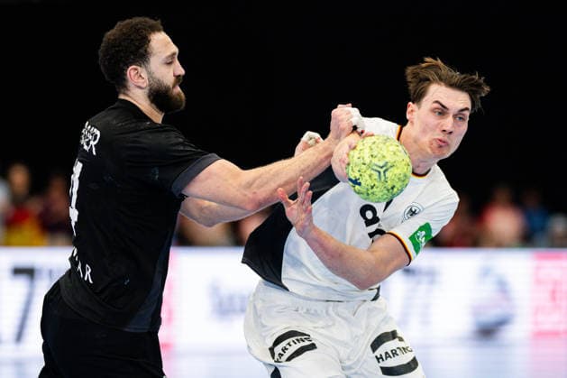 19.03.2026 - Handball, Länderspiel, Westfalenhalle Dortmund, Deutschland - Ägypten: (L-R) Yasser Seif (Ägypten), Julian Köster (Deutschland)