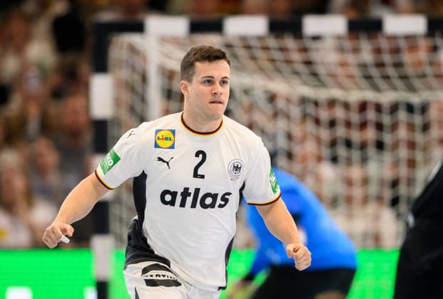 Jubel Tim Freihoefer (Freihöfer) (GER) Handball Laenderspiel Maenner Deutschland (GER) - Aegypten (EGY), am 19.03.2026 in Dortmund Deutschland. Â
