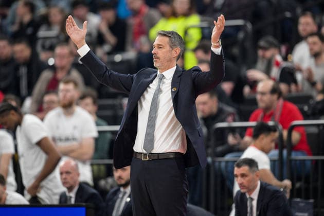 Basketball, Euroleague, 20260319, FC Bayern München - Dubai Basketball. Im Bild Trainer von Dubai Jurica GOLEMAC. München SAP Garden Bayern Deutschland Copyright: Passion2Press.dex xMarkusxFischex