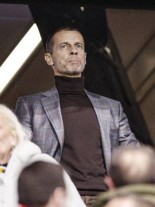 LEVERKUSEN UEFA President Aleksander Ceferin, during the UEFA Champions League match between Bayer 04 Leverkusen and Arsenal at the BayArena on 11 March 2026 in Leverkusen, Germany. BART STOUTJESDIJK ANP FOC 2026 2027 xVIxANPxSportx xBartxStoutjesdijkxIVx 553830983 originalFilename: 553830983.jpg