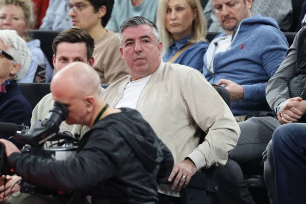 Roy Makaay, GER, FC Bayern Basketball vs. Dubai Basketball, Basketball, Euroleague, 32. Spieltag, Saison 2025 2026, 19.03.2026, GER, FC Bayern Basketball vs. Dubai Basketball, Basketball, Euroleague, 32. Spieltag, Saison 2025 2026, 19.03.2026 Muenchen Copyright: xEibner-Pressefoto JennixMaulx EP_JML