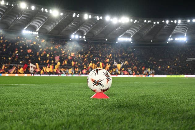 Uefa Europa League balls are present during the match of Uefa Europa League Championship between A.S.Roma and Bologna F.C at the Olimpico Stadium on Mar 19, 2026 in Rome, Italy. during AS Roma vs Bologna FC, Football Europa League match in Roma, Italy, March 19 2026  Copyright: xRobertoxRamaccia IPAxSportx xipa-agency.netx xx IPA_73143724 IPA_Agency_IPA73143724