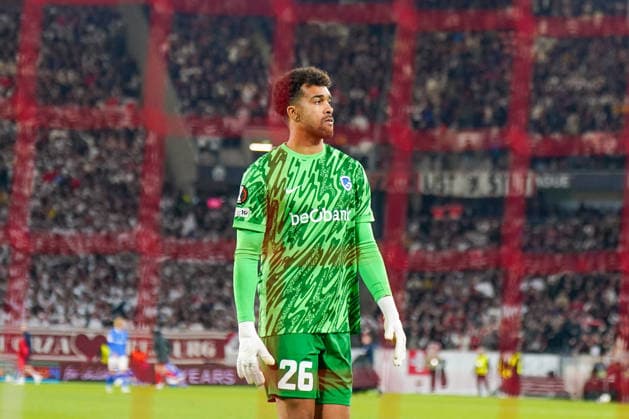 Deutschland: Fussball UEFA Europa League 2025 - 2026, Achtelfinale - SC Freiburg vs KRC Genk - Europa-Park-Stadion: Tobias Lawal (KRC Genk, 26) Copyright: xJOERANxSTEINSIEKx