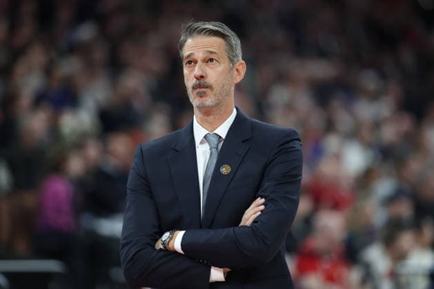 Jurica Golemac (Dubai Basketball, Chef-Trainer), GER, FC Bayern Basketball vs. Dubai Basketball, Basketball, Euroleague, 32. Spieltag, Saison 2025 2026, 19.03.2026, GER, FC Bayern Basketball vs. Dubai Basketball, Basketball, Euroleague, 32. Spieltag, Saison 2025 2026, 19.03.2026 Muenchen Copyright: xEibner-Pressefoto JennixMaulx EP_JML