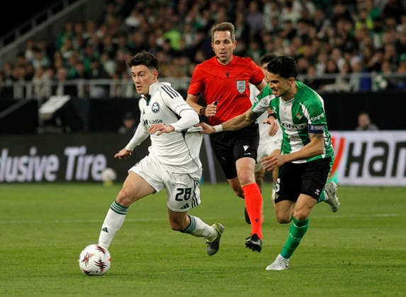 SEVILLA 19 03 202 ESTADIO DE LA CARTUJA PARTIDO DE VUELTA DE DIECISEISAVOS DE FINAL DE LA UEFA EUROPA LEAGUE REAL BETIS-PANATHINAIKOS.archsev PELLISTRI Y BARTRA FOTO MANUEL GOMEZ Copyright: xMANUxGOMEZx