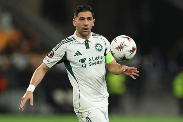 ESP: Real Betis v Panathinaikos FC. UEFA Europa League. Round of 16, second Leg. Tasos Bakasetas of Panathinaikos FC during the UEFA Europa League match, Round of 16, second leg between Real Betis and Panathinaikos FC. Olimpico de la Cartuja Stadium on March 18, 2026 in Sevilla, Spain. kpng Copyright: xAntonioxPozox xPRESSINPHOTOx AP_260319_BET_PAN_015