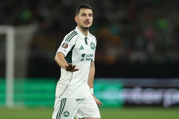 ESP: Real Betis v Panathinaikos FC. UEFA Europa League. Round of 16, second Leg. Javi Hernandez of Panathinaikos FC during the UEFA Europa League match, Round of 16, second leg between Real Betis and Panathinaikos FC. Olimpico de la Cartuja Stadium on March 18, 2026 in Sevilla, Spain. kpng Copyright: xAntonioxPozox xPRESSINPHOTOx AP_260319_BET_PAN_017