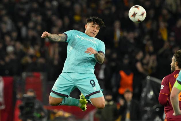 Bologna s Santiago Castro during the Uefa Europa League soccer match between Roma and Bologna at the Olympic Stadium in Rome, Italy - Thursday, March 19, 2026. - Soccer .  Copyright: xFabrizioxCorradetti LaPressex