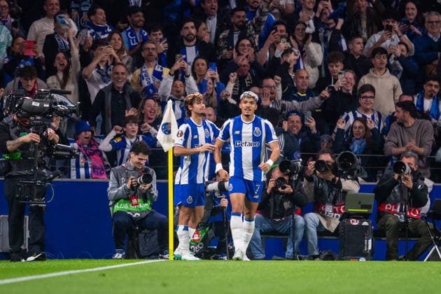 March 19, 2026, Porto, Porto, Portugal: PORTO, PORTUGAL - MARCH 18: WILLIAM GOMES from FC Porto is seen celebrating his goal during the UEFA Europa League 2025 26 Round of 16 second leg between FC Porto and VfB Stuttgart at Estadio do Dragao on March 19, 2026 in Porto, Portugal Porto Portugal - ZUMAl192 20260319_zsp_l192_032 Copyright: xMiguelxLemosx