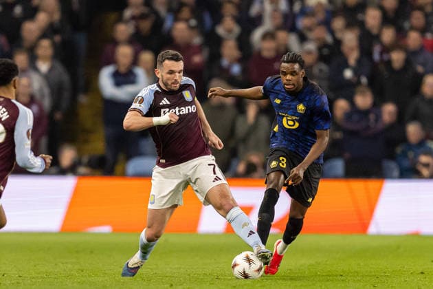Aston Villa v Lille OSC, Europa League Aston Villa midfielder John?McGinn (7) in action during the Europa League match between Aston Villa and Lille OSC at Villa Park, Birmingham, UK on 19 March 2026. Birmingham Villa Park West Midlands UK Editorial use only , Copyright: xManjitxNarotrax PSI-23923-0025