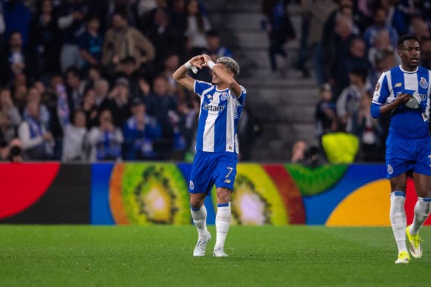 March 19, 2026, Porto, Porto, Portugal: PORTO, PORTUGAL - MARCH 18: WILLIAM GOMES from FC Porto is seen celebrating his goal during the UEFA Europa League 2025 26 Round of 16 second leg between FC Porto and VfB Stuttgart at Estadio do Dragao on March 19, 2026 in Porto, Portugal Porto Portugal - ZUMAl192 20260319_zsp_l192_041 Copyright: xMiguelxLemosx