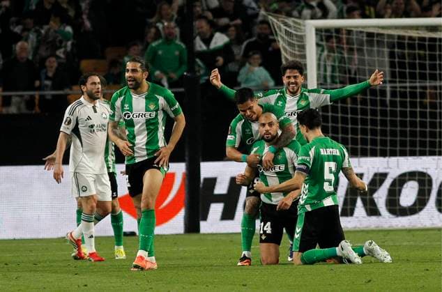 UEFA Europe League round of 16 second leg soccer match between Real Betis and Panathinaikos at La Cartuja stadium in Sevilla, Spain, Thursday, March 19, 2026. PARTIDO DE VUELTA DE DIECISEISAVOS DE FINAL DE LA UEFA EUROPA LEAGUE REAL BETIS vs PANATHINAIKOS 900 Cordon Press  900 CordonxPress LOF - UEFA Europa League Betis vs Panathinaikos