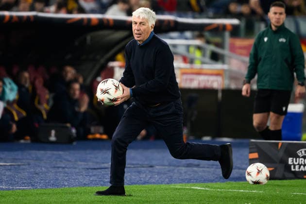 Gian Piero Gasperini, head coach of AS Roma during the UEFA Europa League 2025 2026 football match between AS Roma and Bologna FC 1909 at Stadio Olimpico in Roma (Italy), March 19, 2026. andreaxstaccioli