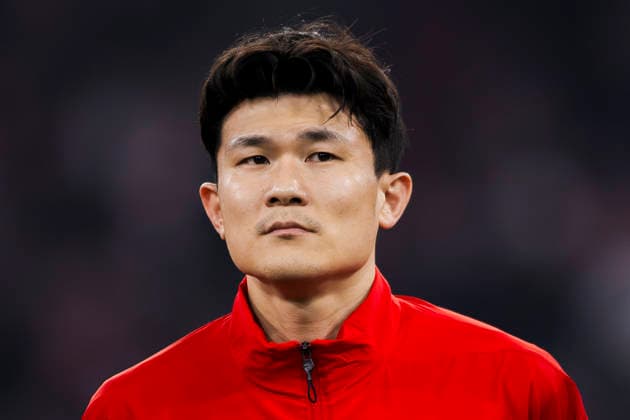FC Bayern Munchen v Atalanta BC - UEFA Champions League Kim Min-jae of FC Bayern Munchen looks on prior to the UEFA Champions League 2025 26 knockout phase round of 16 second leg football match between FC Bayern Munchen and Atalanta BC. Munich Germany Copyright: xNicolòxCampox