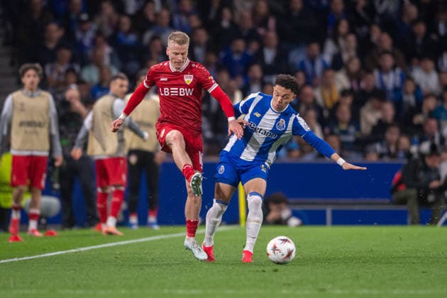 FC Porto v VfB Stuttgart - UEFA Europa League 2025 26 Round of 16 Second Leg Chris Fuhrich of VfB Stuttgart is seen in action during the UEFA Europa League 2025 26 Round of 16 second leg match between FC Porto and VfB Stuttgart at Estadio do Dragao in Porto, Portugal, on March 19, 2026. Porto Porto Portugal  Copyright: xMiguelxLemosx originalFilename:lemos-fcportox260319_npNXe.jpg