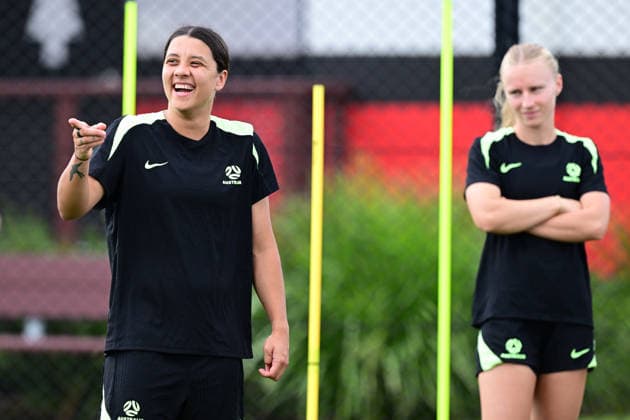 SOCCER MATILDAS TRAINING, Sam Kerr during a Matildas training session at Wanderers Park in Sydney, Friday, March 20, 2026. ( NO ARCHIVING SYDNEY NEW SOUTH WALES AUSTRALIA  Copyright: xDEANxLEWINSx 20260320156982402037