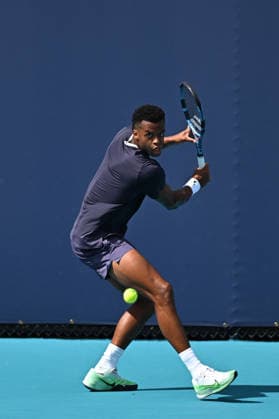Itau Miami Open Giovanni MPETSHI PERRICARD (FRA) during his first round at the Itau Miami Open in Miami , USA, on March 18, 2026. Photo by Corinne Dubreuil ABACAPRESS.COM Miami United States  Copyright: xDubreuilxCorinne ABACAx