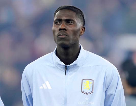Birmingham, England, 19th March 2026. Amadou Onana of Aston Villa during the Aston Villa vs LOSC Lille UEFA Europa League round of 16 match at Villa Park, Birmingham. Picture credit should read: Andrew Yates Sportimage EDITORIAL USE ONLY. No use with unauthorised audio, video, data, fixture lists, club league logos or live services. Online in-match use limited to 120 images, no video emulation. No use in betting, games or single club league player publications. SPI_112_AY_VILLA_LILLE SPI-4627-0112