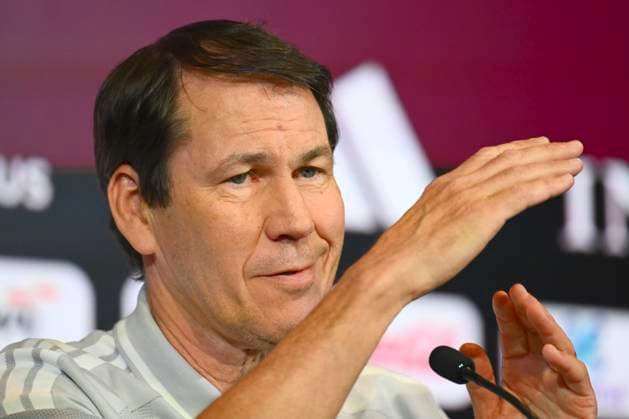 Rudi Garcia Head Coach Belgium Media Activities TUBIZE, BELGIUM - MARCH 20 : Rudi Garcia head coach of the Belgium announces the squad selected for the pre-World Cup training camp in the United States during a press meeting at the Belgian National Football Center Base on March 20, 2026 in Tubize, Belgium, 20 03 2026 Tubize Belgium  Copyright: xVincentxKalutx