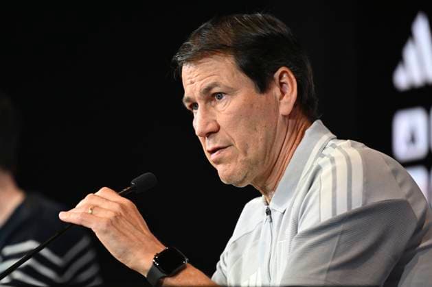 Rudi Garcia Head Coach Belgium Media Activities TUBIZE, BELGIUM - MARCH 20 : Rudi Garcia head coach of the Belgium announces the squad selected for the pre-World Cup training camp in the United States during a press meeting at the Belgian National Football Center Base on March 20, 2026 in Tubize, Belgium, 20 03 2026 Tubize Belgium  Copyright: xVincentxKalutx
