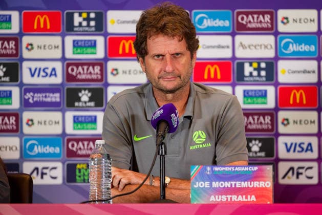 AFC Women s Asian Cup 2026 Australia - Finals Pre-match press conference, PK, Pressekonferenz Australia Coach, Joseph Montemurro of Australia attends the pre-match finals press conference before the AFC Women s Asian Cup Australia 2026 Finals match between Japan and Australia at Stadium Australia on Mar 20, 2026 in Sydney, Australia, Credit:IOIO IMAGES Avalon Australia, New South Wales, Sydney, Stadium Australia  Copyright: xIOIOxIMAGESx xAvalonx 1084695474