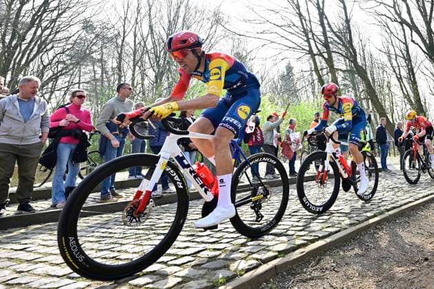 Bredene Koksijde Classic 2026 Cycling Race KOKSIJDE, BELGIUM - MARCH 20 : Alvarez Hector (ESP) of Lidl - Trek during the 24th edition of Bredene Koksijde Classic an UCI ProSeries 1.Pro one day cycling road race for Men Elite of km with start in Bredene and finish in Koksijde on March 20, 2026 in Koksijde, Belgium, 20 03 2026 ( Motordriver Stephan Boone - Koksijde Belgium  Copyright: xJanxDexMeuleneirx