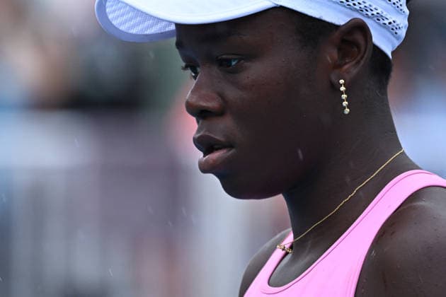 Itau Miami Open - USA Victoria Mboko (CAN) during her first round at the Itau Miami Open in Miami, FL, USA on March 19, 2026. Photo by Corinne Dubreuil ABACAPRESS.COM Miami FL United States  Copyright: xDubreuilxCorinne ABACAx